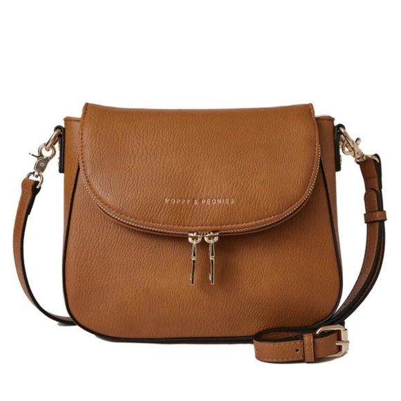 Poppy & Peonies Mini Downtown in Cognac - Picture 2 of 9